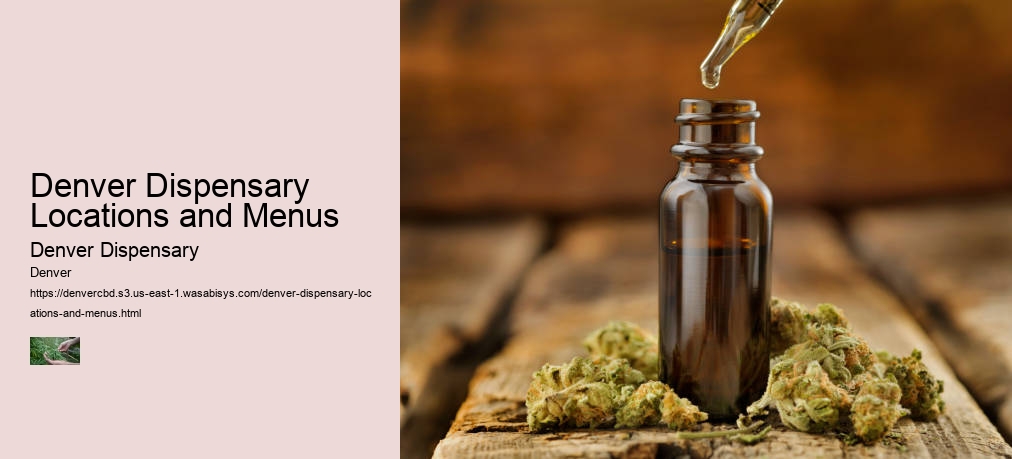 Denver Dispensary Locations and Menus